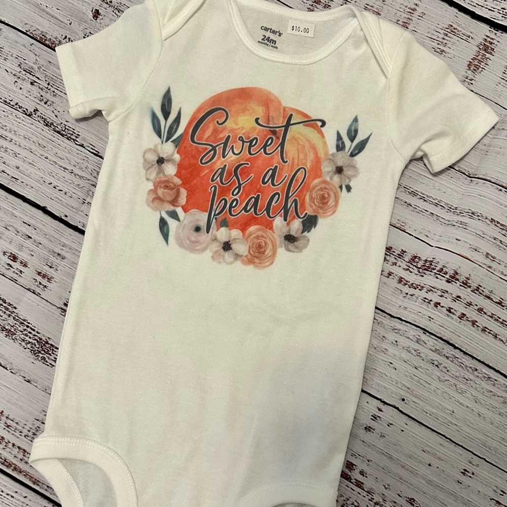 Sweet as a peach onesie